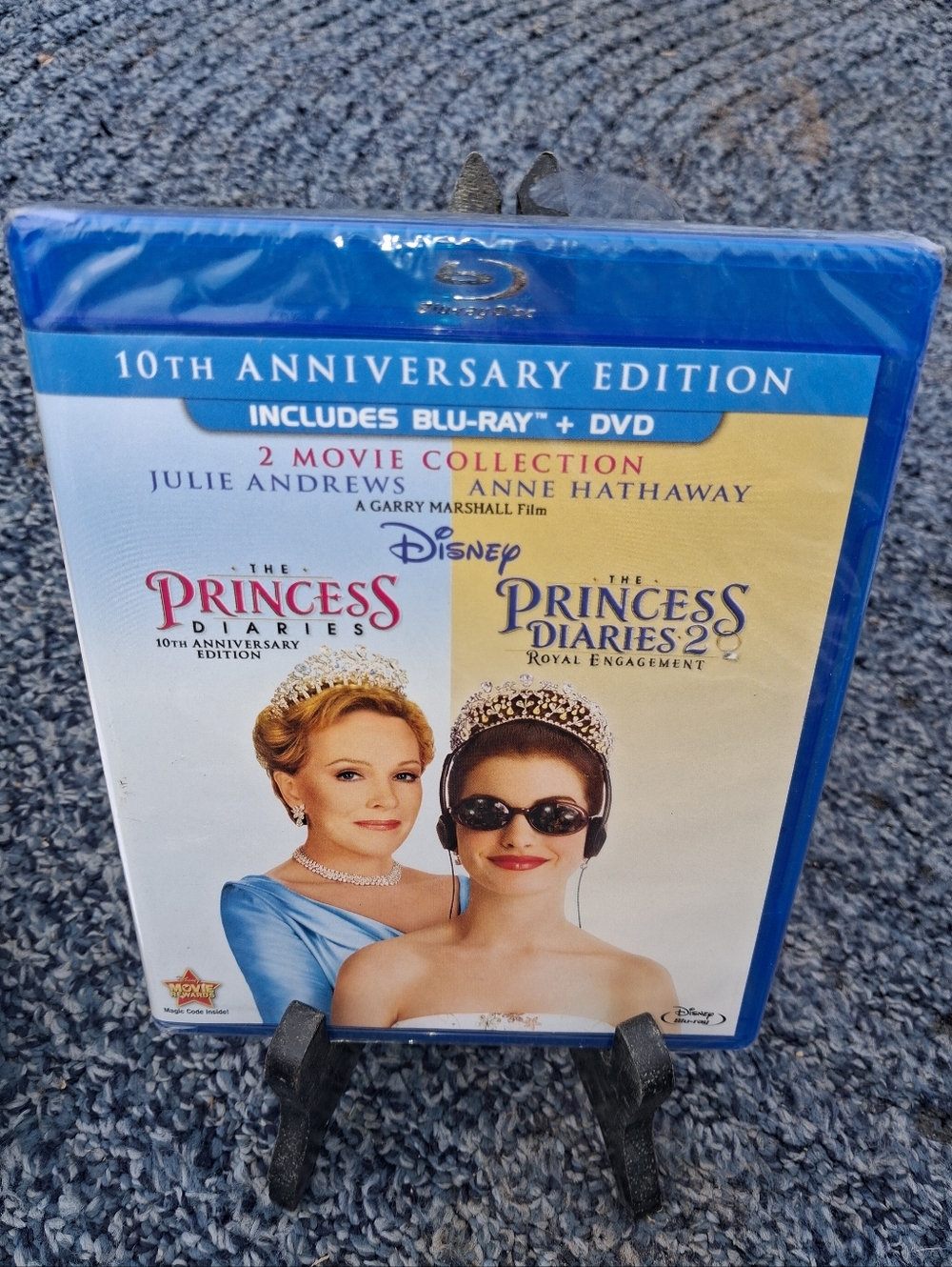 Disney Blu‑ray + DVD Set The Princess Diaries 1 & 2 - Blue White Yellow
